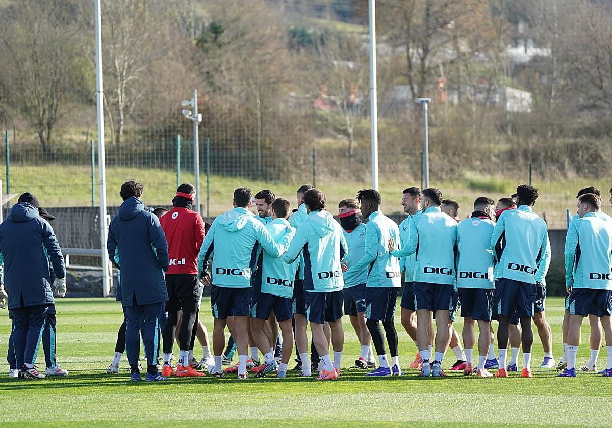 El Athletic entrena en Lezama este viernes.
